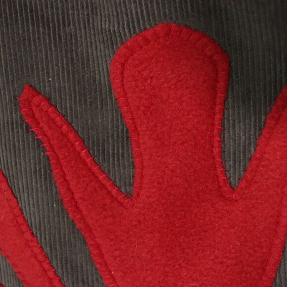 Corduroy and Felt Bohemian Pom Pom Passport Crossbody Bag - Picture 3 of 7